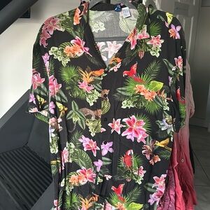 Mens Beach & Haiwaian Dress/Casual Hanging out beach Medium short sleeve